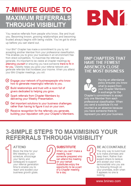 7 Minute Guide to Maximizing Referrals Through Visibility
