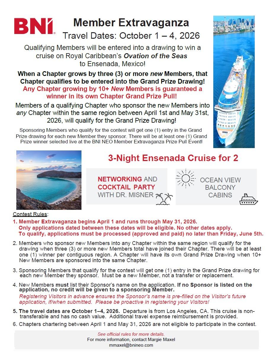 2026 Member Extravaganza Details